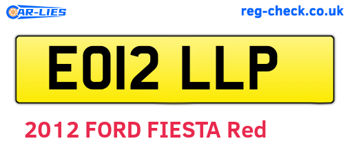 EO12LLP are the vehicle registration plates.