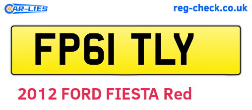 FP61TLY are the vehicle registration plates.