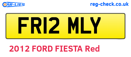FR12MLY are the vehicle registration plates.