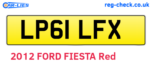 LP61LFX are the vehicle registration plates.