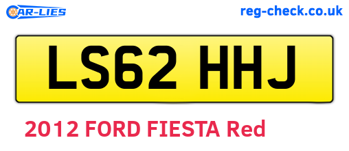 LS62HHJ are the vehicle registration plates.