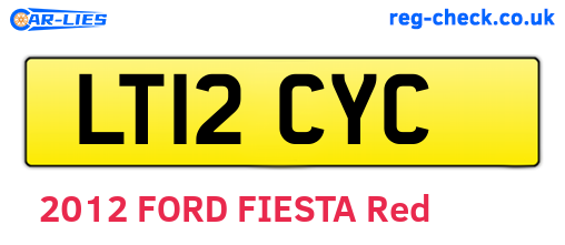 LT12CYC are the vehicle registration plates.