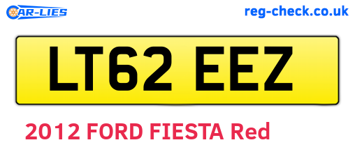 LT62EEZ are the vehicle registration plates.