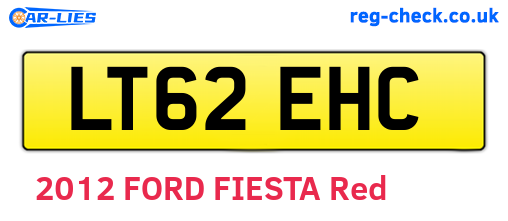 LT62EHC are the vehicle registration plates.