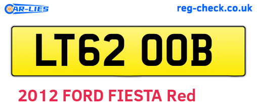 LT62OOB are the vehicle registration plates.