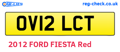 OV12LCT are the vehicle registration plates.