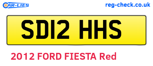 SD12HHS are the vehicle registration plates.