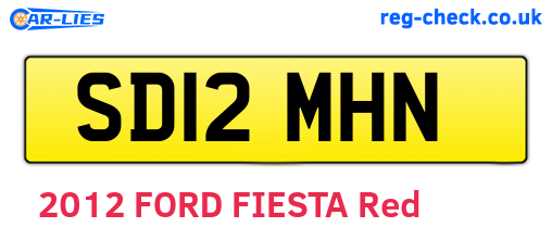 SD12MHN are the vehicle registration plates.