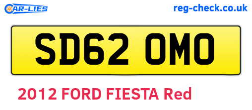 SD62OMO are the vehicle registration plates.