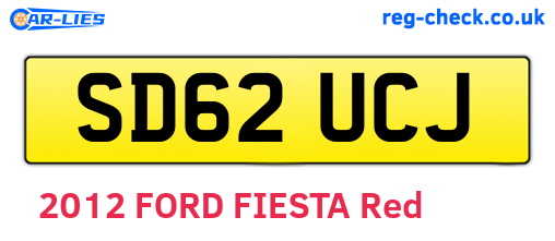 SD62UCJ are the vehicle registration plates.