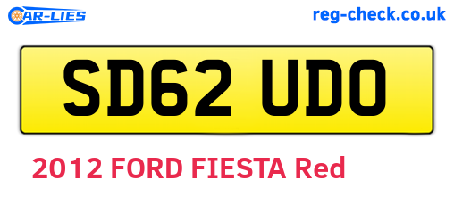 SD62UDO are the vehicle registration plates.