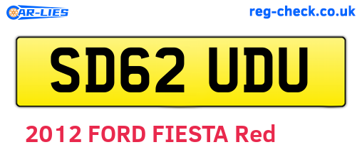 SD62UDU are the vehicle registration plates.