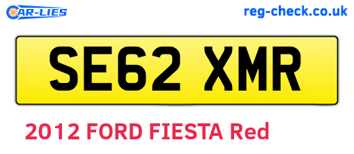 SE62XMR are the vehicle registration plates.