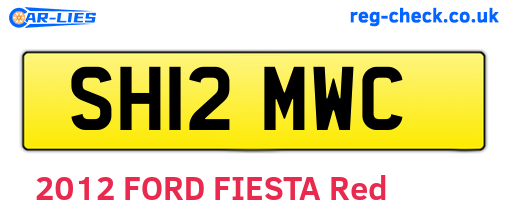 SH12MWC are the vehicle registration plates.