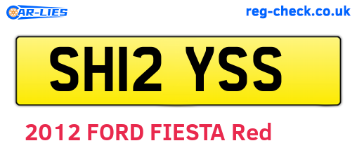 SH12YSS are the vehicle registration plates.
