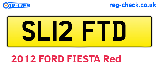 SL12FTD are the vehicle registration plates.