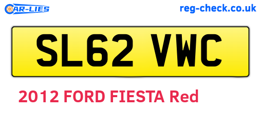 SL62VWC are the vehicle registration plates.