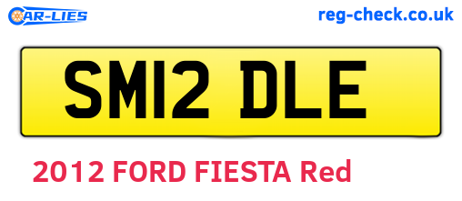 SM12DLE are the vehicle registration plates.