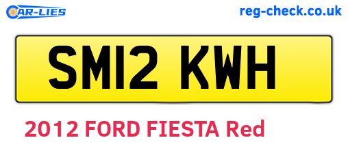 SM12KWH are the vehicle registration plates.