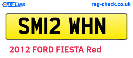 SM12WHN are the vehicle registration plates.