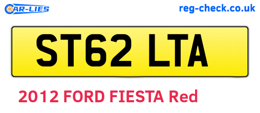 ST62LTA are the vehicle registration plates.