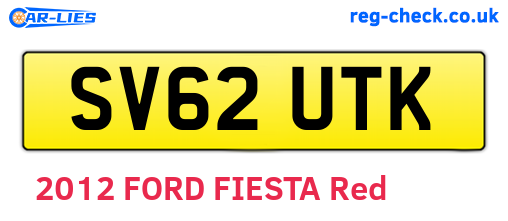 SV62UTK are the vehicle registration plates.