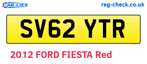 SV62YTR are the vehicle registration plates.