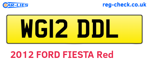 WG12DDL are the vehicle registration plates.