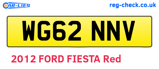 WG62NNV are the vehicle registration plates.