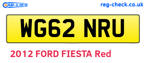 WG62NRU are the vehicle registration plates.