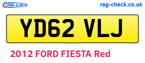 YD62VLJ are the vehicle registration plates.