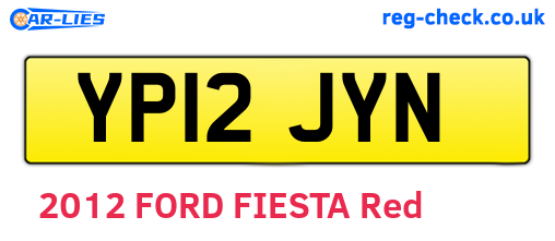 YP12JYN are the vehicle registration plates.