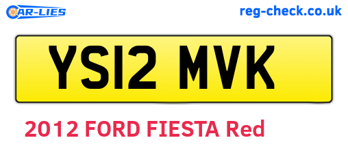 YS12MVK are the vehicle registration plates.