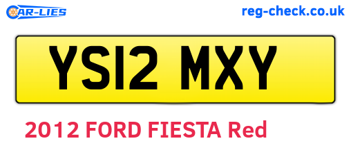 YS12MXY are the vehicle registration plates.