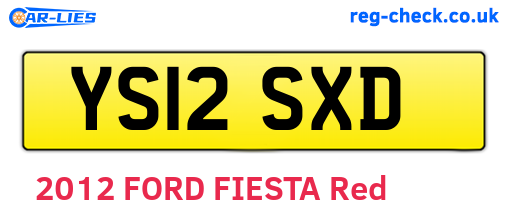YS12SXD are the vehicle registration plates.