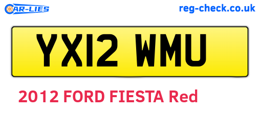 YX12WMU are the vehicle registration plates.