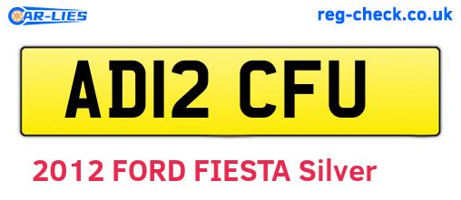 AD12CFU are the vehicle registration plates.