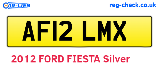 AF12LMX are the vehicle registration plates.
