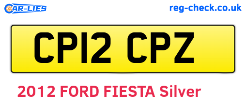CP12CPZ are the vehicle registration plates.