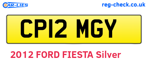 CP12MGY are the vehicle registration plates.