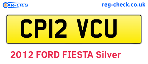 CP12VCU are the vehicle registration plates.