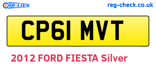 CP61MVT are the vehicle registration plates.