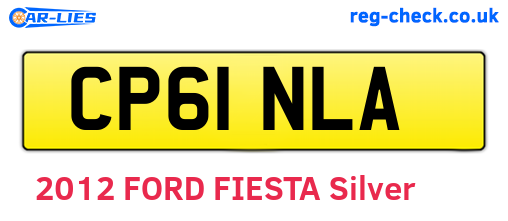 CP61NLA are the vehicle registration plates.