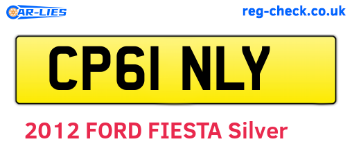 CP61NLY are the vehicle registration plates.