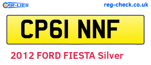 CP61NNF are the vehicle registration plates.