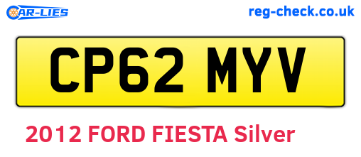 CP62MYV are the vehicle registration plates.