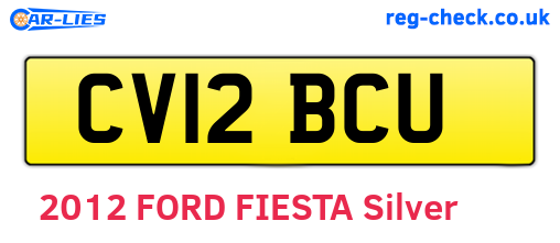 CV12BCU are the vehicle registration plates.