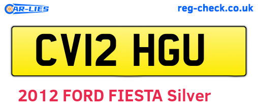 CV12HGU are the vehicle registration plates.