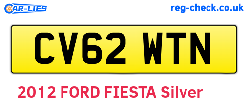 CV62WTN are the vehicle registration plates.