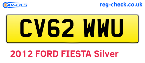 CV62WWU are the vehicle registration plates.